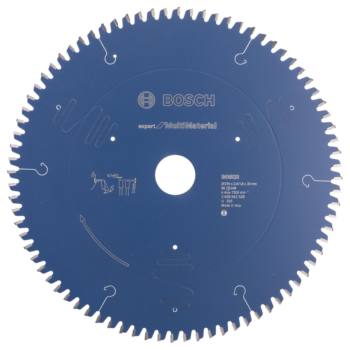 Bosch Professional Expert Multi Material Circular Saw Blade - 254 x 30 x 2.4 mm, 80 Teeth