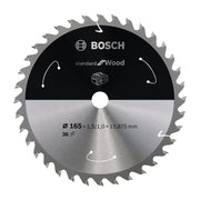 Bosch Professional Circular Saw Blade for Cordless Saws - Standard for Wood - 165x1.5/1x15.875 T36
