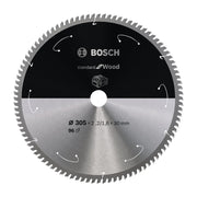 Bosch Professional Circular Saw Blade for Wood - 305x2.2/1.6x30x T96, Cordless Compatible