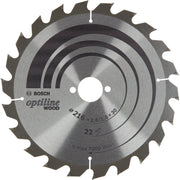 Bosch Professional Optiline Wood Circular Saw Blade - 216x2.6/1.6x30 T22