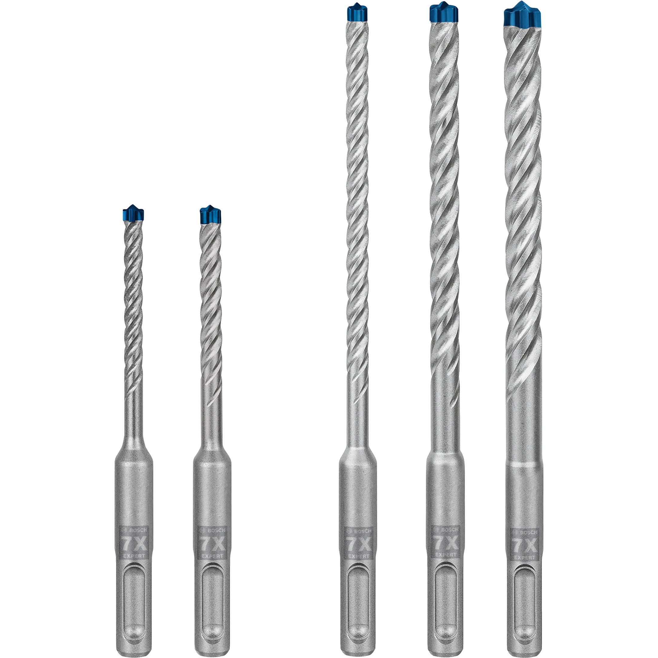 Bosch Professional Expert SDS Plus-7X Hammer Drill Bit Set - 5/6/6/8/10 mm (5-Piece)