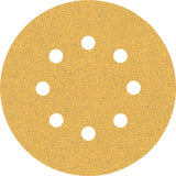 Bosch Professional Expert C470 Sandpaper - 125mm, 8 Holes, G 60  for Random Orbital Sanders