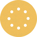 Bosch Professional Expert C470 Sandpaper - 125mm, 8 Holes, G 120  for Random Orbital Sanders