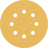 Bosch Professional Expert C470 Sandpaper - 125mm, 8 Holes, G 80  for Random Orbital Sanders