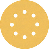 Bosch Professional Expert C470 Sandpaper - 125mm, 8 Holes, G 120  for Random Orbital Sanders