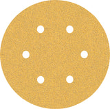 Bosch Professional Expert C470 Sandpaper - 150mm, 6 Holes, G 60  for Random Orbital Sanders