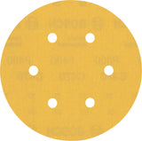 Bosch Professional Expert C470 Sandpaper - 150mm, 6 Holes, G 400  for Random Orbital Sanders