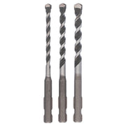 Bosch Professional 3-Piece Multi-Purpose Drill Bit Set SDS Quick - 5.5x100, 6.0x100, 7.0x100