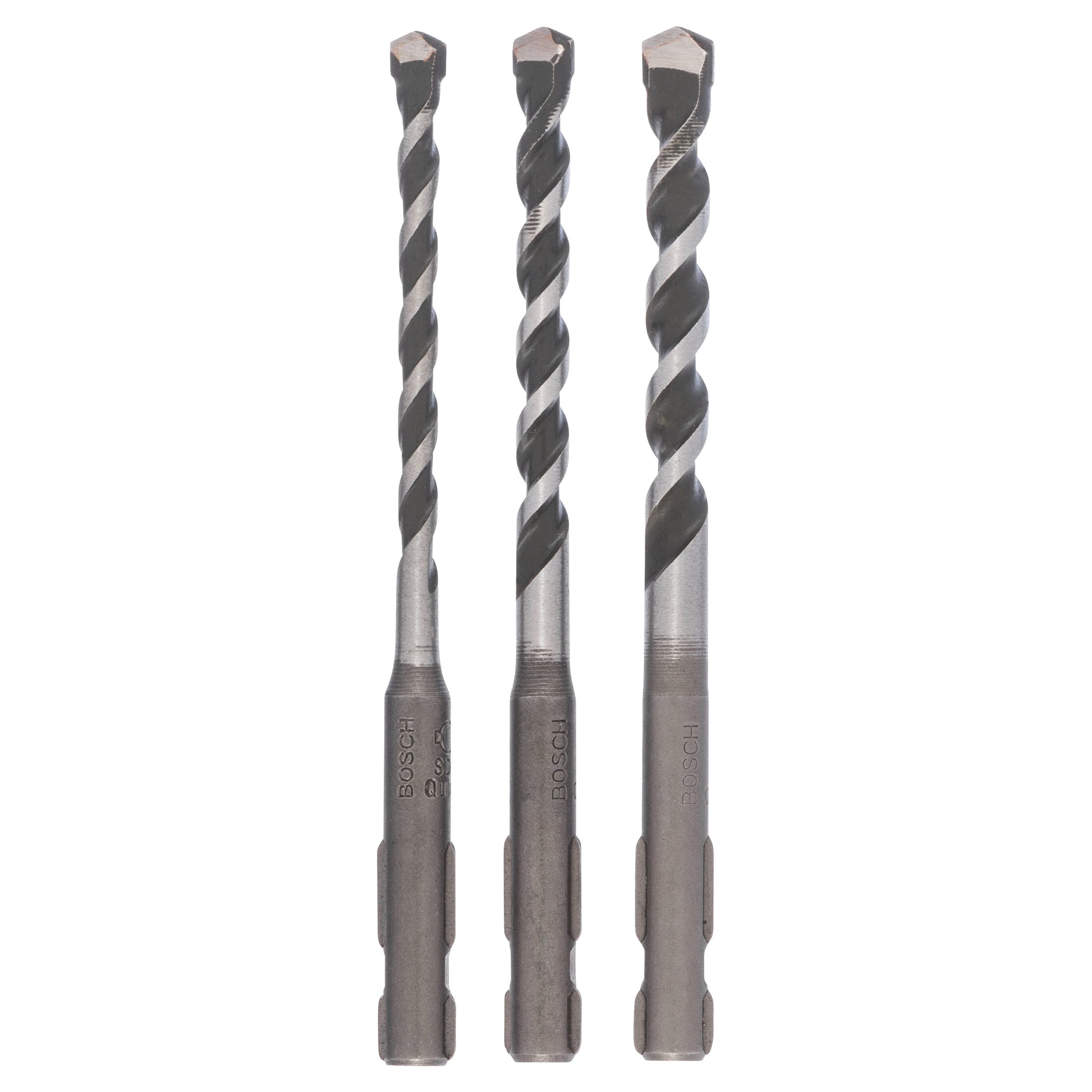 Bosch Professional 3-Piece Multi-Purpose Drill Bit Set SDS Quick - 5.5x100, 6.0x100, 7.0x100