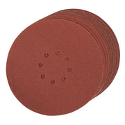 Silverline Hook & Loop Discs Punched 225mm 10Pk - 80 Grit