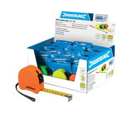 Silverline Hi-Vis Contour Tape Display Box - 18pce 8m/26ft x 25mm