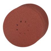 Silverline Hook & Loop Discs Punched 225mm 10Pk - 60 Grit
