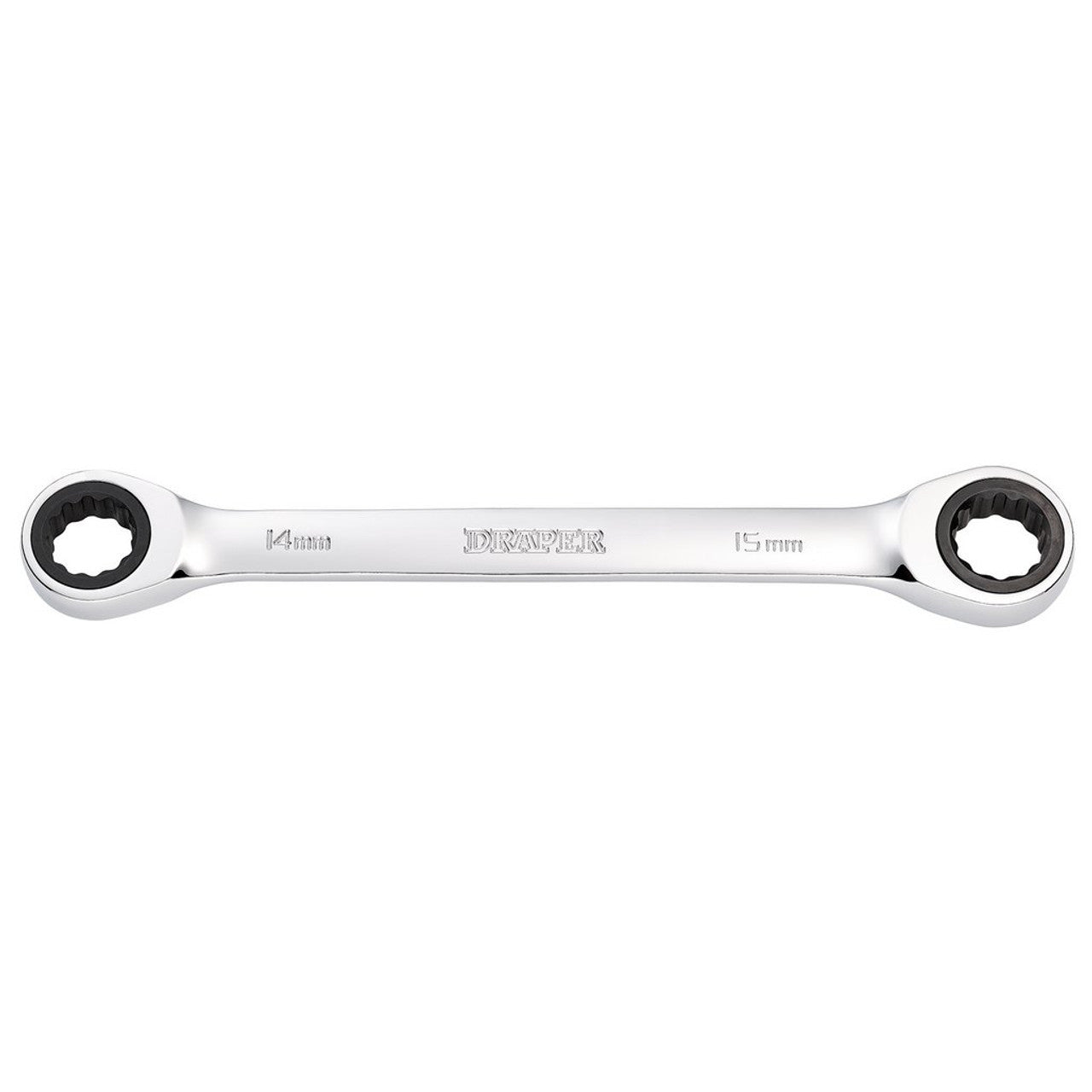 Draper Tools HI-TORQ® Metric Double Ratchet Ring Spanner, 14 x 15mm