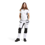 Blaklader Women's Painter Trousers with Stretch 7910 #colour_white-black