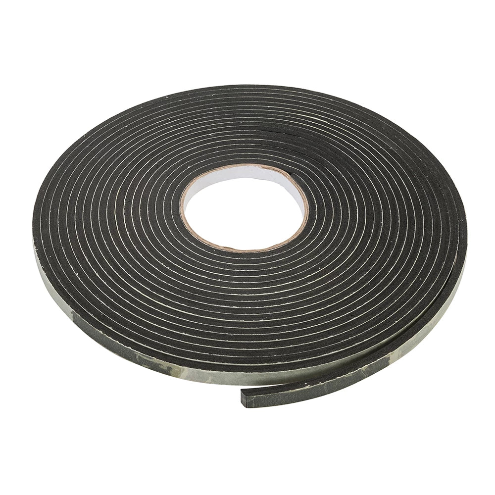 Fixman Self-Adhesive Eva Foam Gap Seal - 10.5m Black