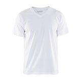 Blaklader T-Shirt, V-Neck 3360 #colour_white