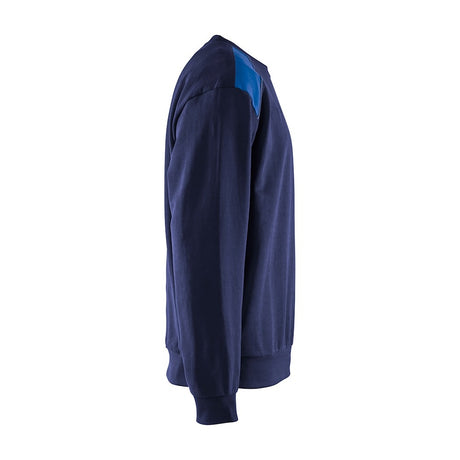 Blaklader Sweatshirt 3580 #colour_navy-blue-cornflower-blue