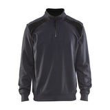 Blaklader Half-Zip 2-Tone Sweatshirt 3353 - Mid Grey/Black