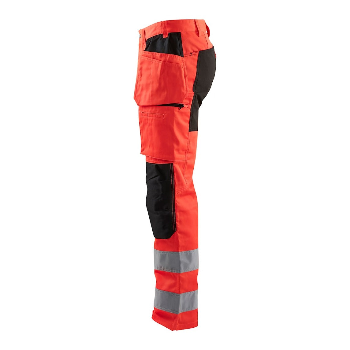 Blaklader Hi-Vis Trousers with Stretch 1552 - Hi-Vis Red/Black