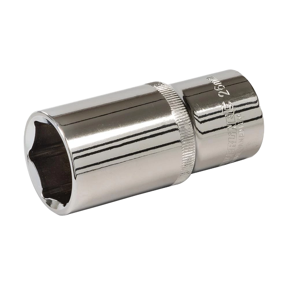 Silverline Deep Socket 1/2" Drive 6Pt Metric