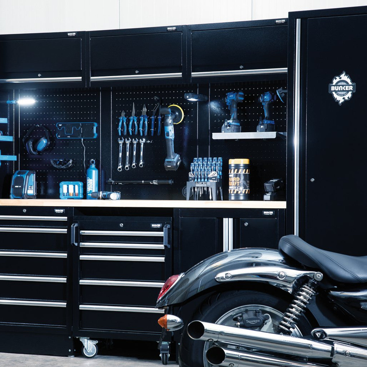 Draper Tools Bunker Modular Tall Floor Cabinet, 1 Door, 600mm