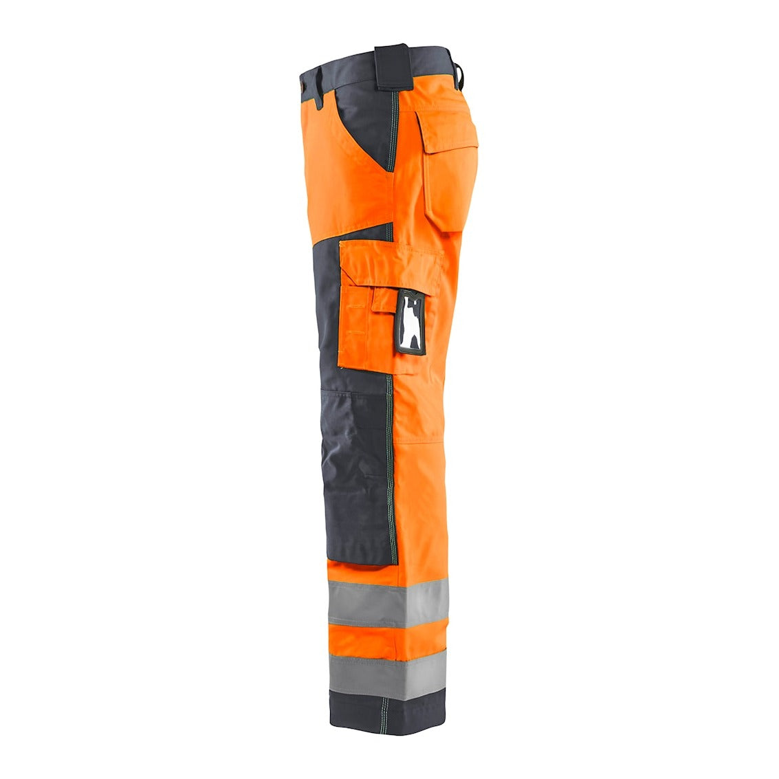 Blaklader Hi-Vis Trousers without Nail Pockets 1566 - Hi-Vis Orange/Mid Grey