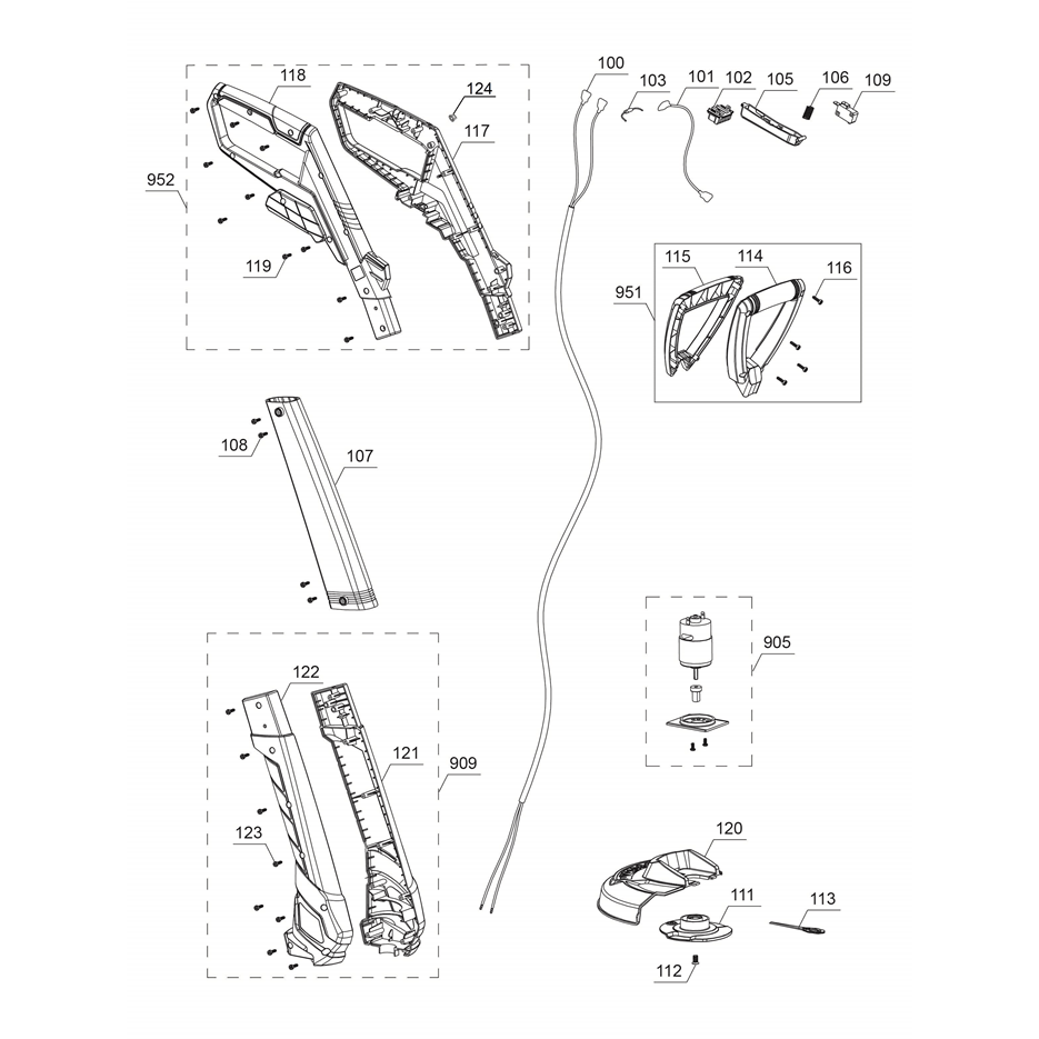 Einhell GC-CT 18/24 Li P-Solo Power X-Change Grass Trimmer 18V, 24cm Width - Body Only