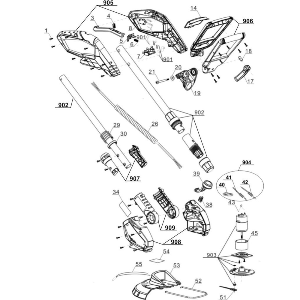Einhell GE-CT 18 Li-Solo Power X-Change Grass Trimmer 18V, 24cm Width - Body Only