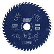 Draper Tools Expert TCT Circular Saw Blade For Wood With PTFE Coating, 210 x 30mm, 48T