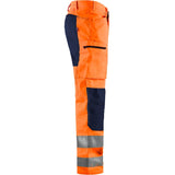 Blaklader Hi-Vis Trousers with Stretch 1585 - Hi-Vis Orange/Navy blue