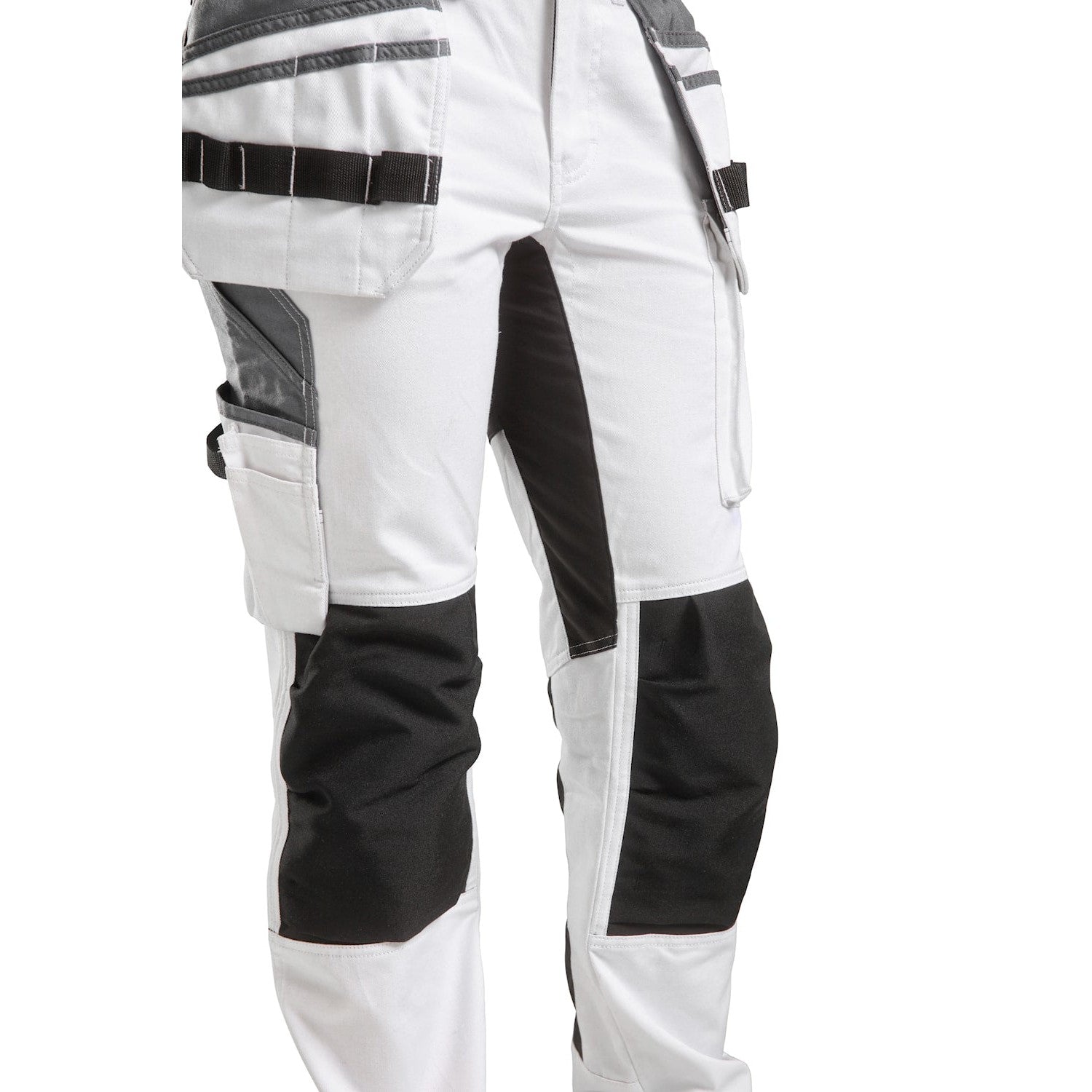Blaklader Women's Painter Trousers with Stretch 7910 #colour_white-black