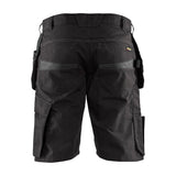 Blaklader Service Shorts with Nailpockets 1494 #colour_black-dark-grey