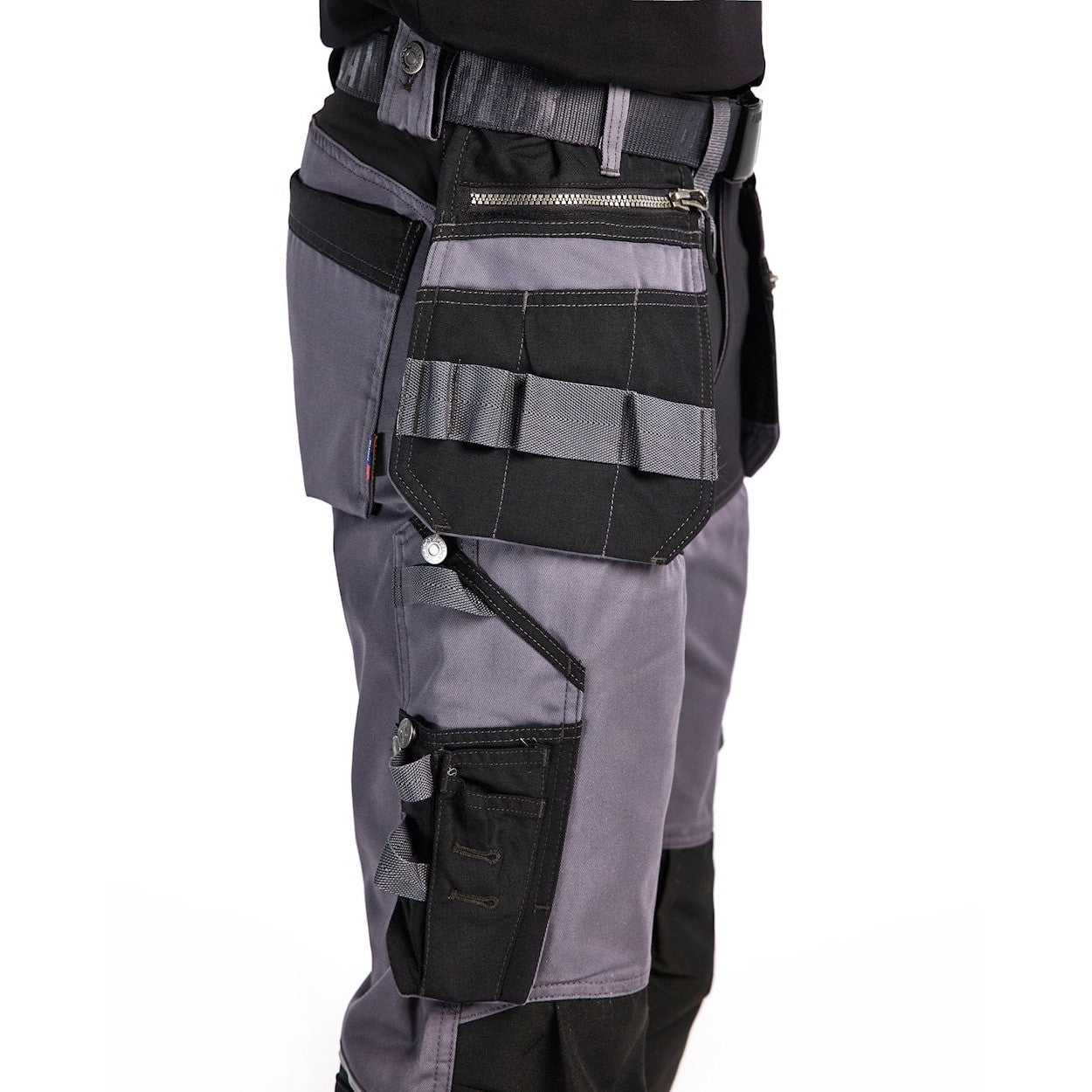 Blaklader Craftsman Trousers with Stretch 15991860 - Mid Grey/Black