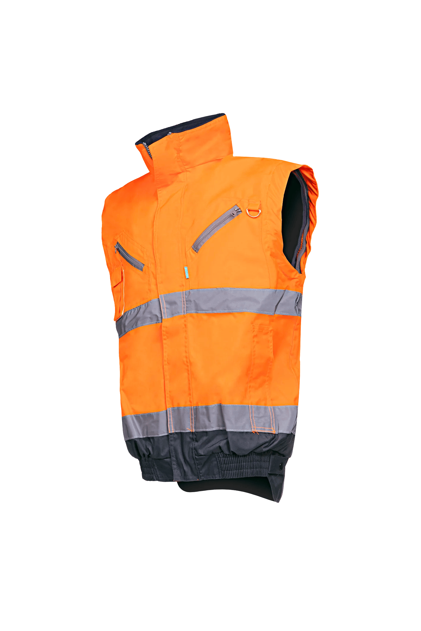 Sioen Campbell Hi-Vis Winter Bomber Jacket With Detachable Sleeves