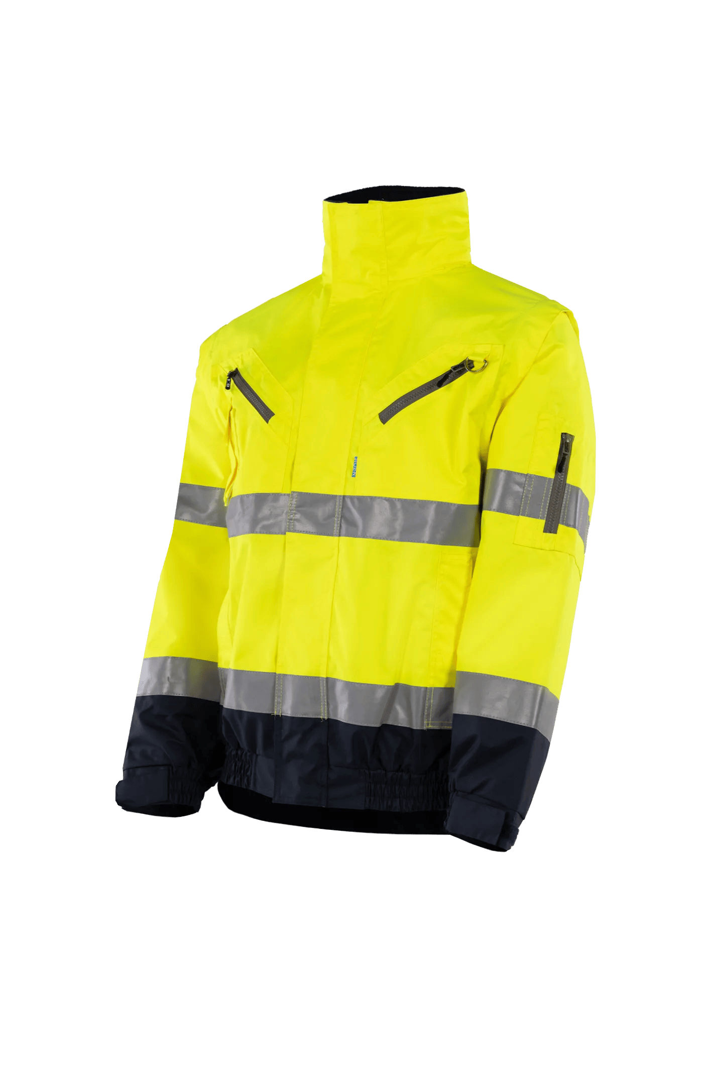 Sioen Campbell Hi-Vis Winter Bomber Jacket With Detachable Sleeves