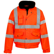 Stormflex® Hi Vis Orange PU Bomber Jacket
