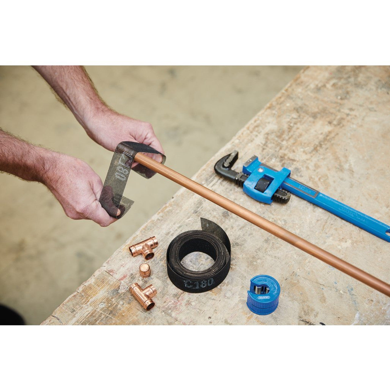 Draper Tools Silicon Carbide Abrasive Roll, 38mm x 5M, 180 Grit