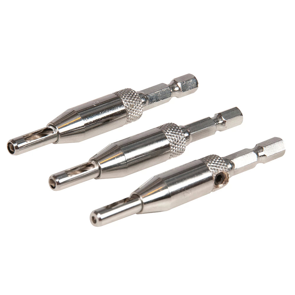 Silverline Hinge Drill Bit Set 3Pce