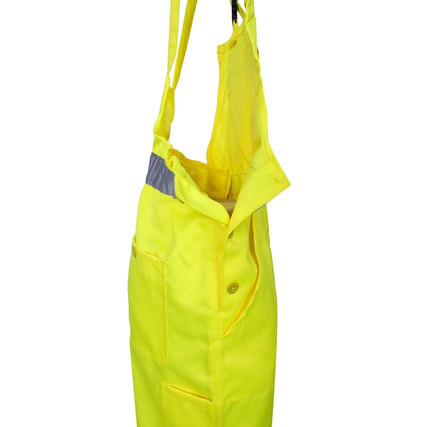 Supertouch Hi Vis Yellow Polycotton Bib Trousers