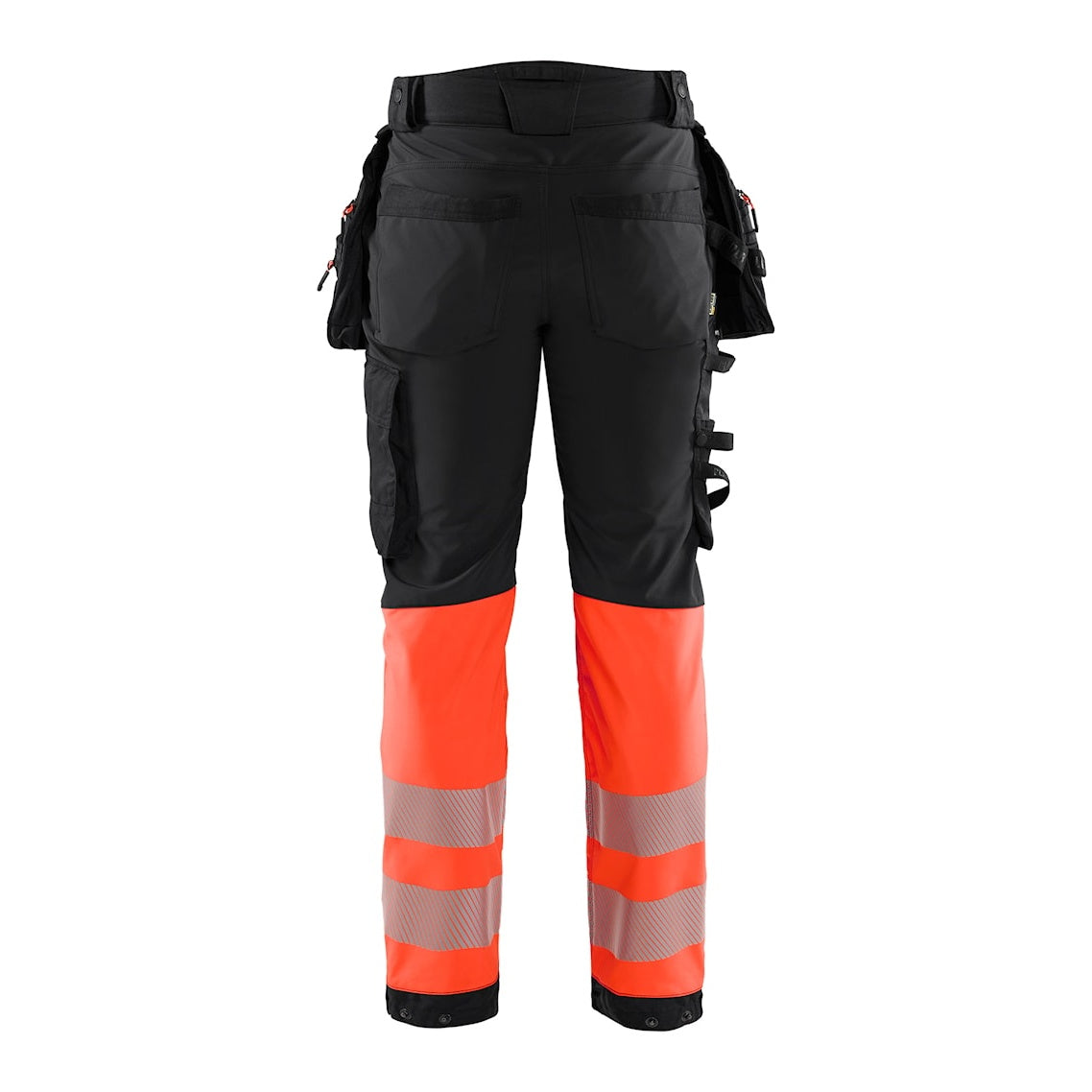 Blaklader Softshell Hi-Vis Trousers 1821 #colour_black-red-hi-vis