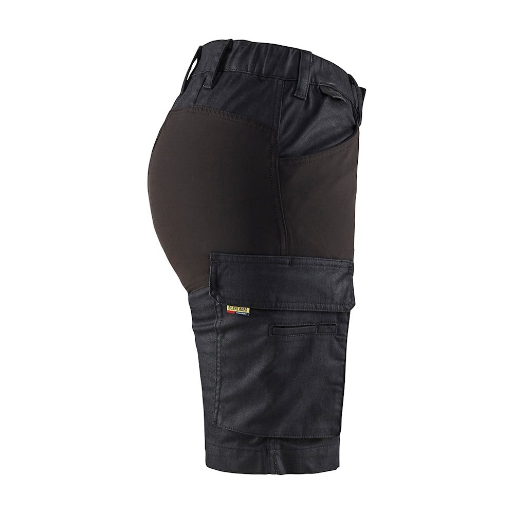 Blaklader Women's Service Shorts Stretch 7137 #colour_navy-blue-black