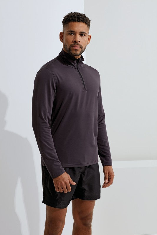 TriDri® Recycled Long Sleeve Brushed Back ¼ Zip Top