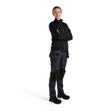 Blaklader Women's Sweatshirt with Full Zip 3394 #colour_black-dark-grey