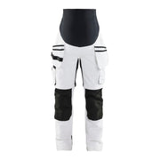 Blaklader Maternity Trousers Painter Zip-Off 7102 #colour_white-black