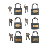 Silverline Iron Padlock Keyed Alike 6Pk
