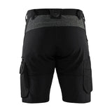 Blaklader Service Shorts 4-Way Stretch 1423 #colour_black-dark-grey