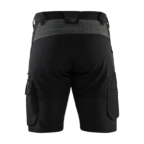 Blaklader Service Shorts 4-Way Stretch 1423 #colour_black-dark-grey