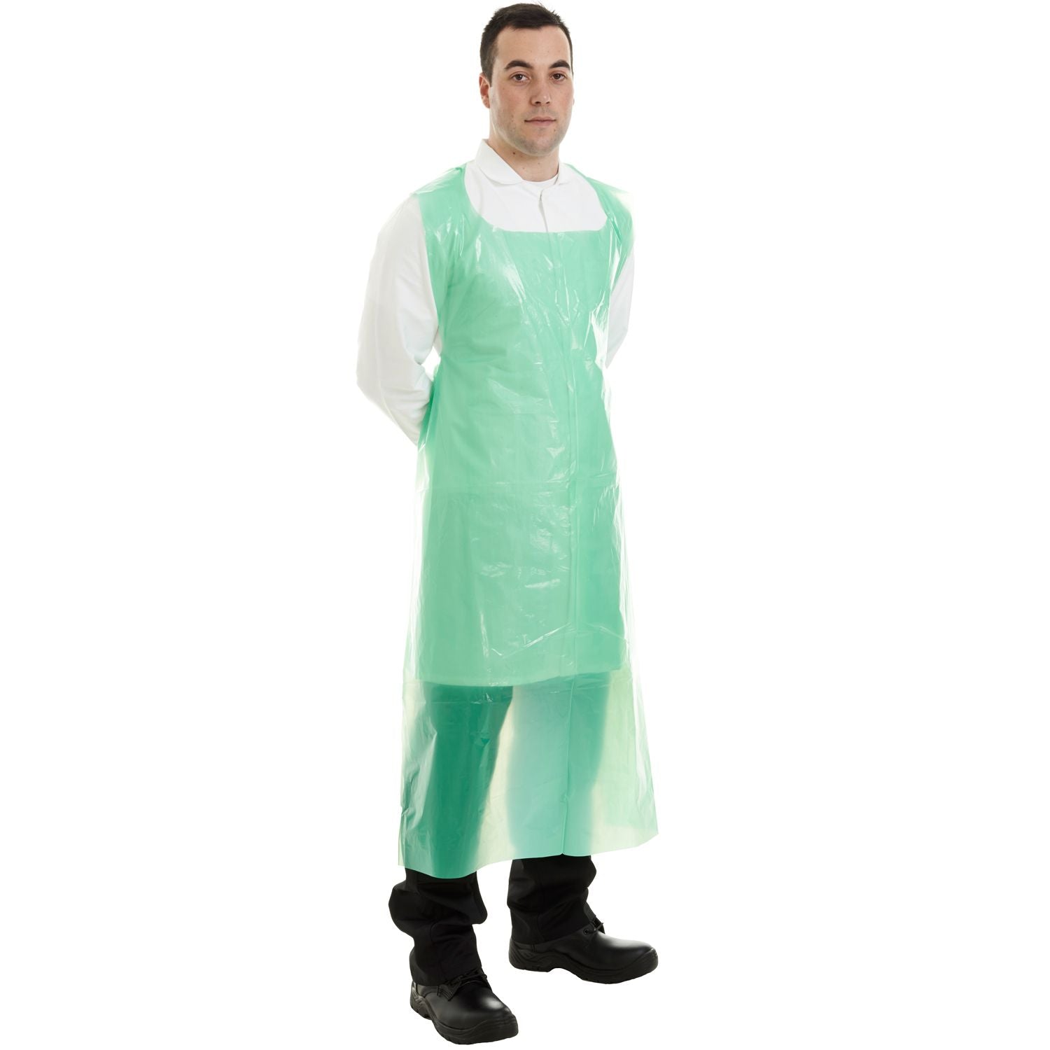 Supertouch 100 Micron PE Aprons Flat-Packed