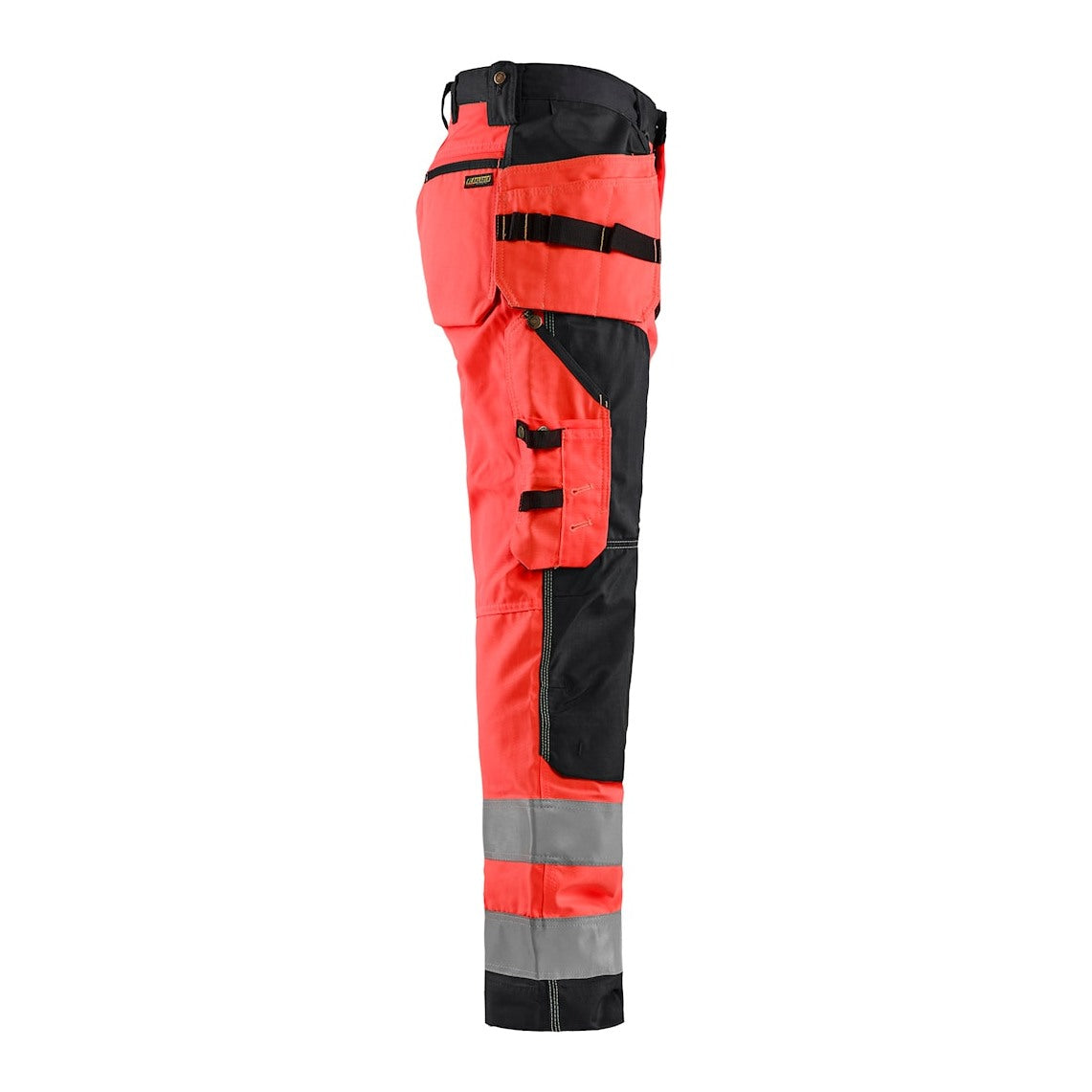 Blaklader Hi-Vis Craftsman Trousers 1568 - Red Hi-Vis/Black
