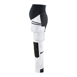 Blaklader Maternity Trousers Painter Zip-Off 7102 #colour_white-black